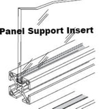 Covers and Caps; Panel Support Insert for Mini Extrusion