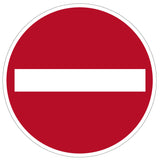 "No Entry" Floor Safety Symbol
