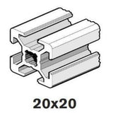 20x20mm Aluminum Extrusions; Square with T-slots; Mini Extrusion; Bosch Rexroth
