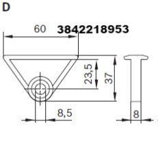 Tool Rail; Tool Hanger for Tool Rail Profile; 30x45C; 3842218953