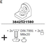 Tool Rail; Hanging Gusset kit for Tool Rail Profile; 30x45C; 3842521580