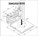 Tool Shelf - Adjustable; 3842521970, Bosch Rexroth Articulated Tool Shelf