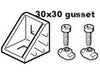 Gusset, gussets, gusset kit, connection bracket, corner bracket, 3842523528, 30x30 gusset, Bosch Rexroth