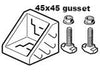 Gusset, gussets, gusset kit, connection bracket, corner bracket, 3842523561, 45x45 gusset, Bosch Rexroth