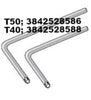 Torx Long-Neck L Wrenches; T40 and T50