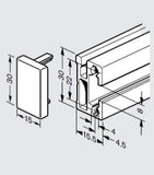 Aluminum Extrusion; Hanging Profile; 15 mm x 30 mm; 3842993411-1500mm