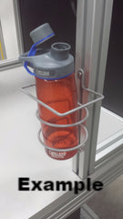 3842540429; work station water bottle holder,  cup holder, mug holder, wire bottle holder