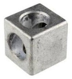 Connector; Corner Cube for Mini Extrusion; 2S and 3S styles