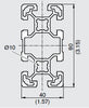 40x80 t-slot extrusion; Bosch Rexroth, FlexMation, 80/20