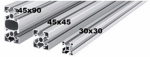 Profilé aluminium Bosch Rexroth 30x30, 4 rainures de 8 mm