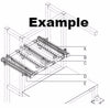 XLean Bracket Set; Attach Roller Shelf to 45 x 45 extrusion; 3842537861