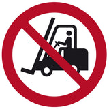 "No Forklift Traffic" Floor Safety Symbol