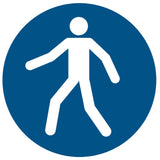 "Pedestrian Route" Floor Safety Symbol